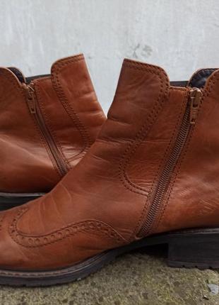 Утепленные кожаные ботинки челси gabor5 фото