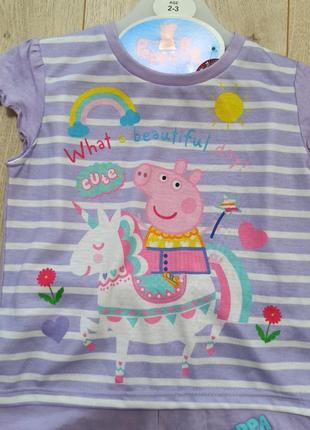 Детский костюм футболка и шорты peppa pig3 фото