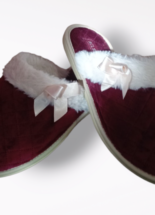 Тапочки белста тапки капці взуття для дому belsta закриті теплі котики1 фото