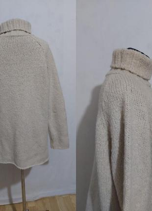 Обьемный шерстяной свитер под горло laura ashley5 фото
