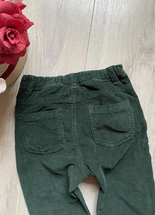 🏷️tu вельветовые брюки зеленые 2,3 года брючины мальчик3 фото