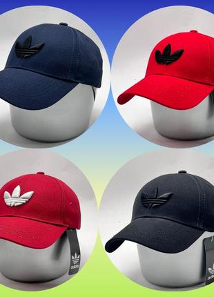 Бейсболка унисекс красная, кепка коттон 100% украина, кепка в стиле adidas адедас черная коттон3 фото