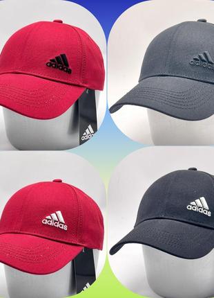 Бейсболка унисекс красная, кепка коттон 100% украина, кепка в стиле adidas адедас черная коттон5 фото