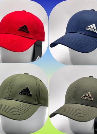 Бейсболка унисекс красная, кепка коттон 100% украина, кепка в стиле adidas адедас черная коттон6 фото