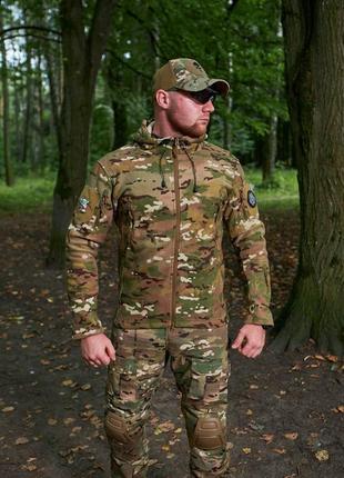 Флісова кофта tactical army multicam, фліска мультикам тактична армійська військова зсу, флиска