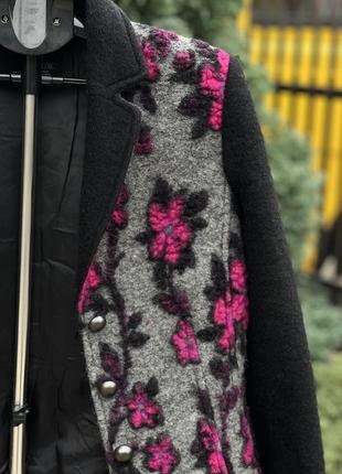 Madeleine німеччина дизайнерський унікальний піджак блейзер шерстяний етно6 фото