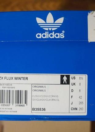 Adidas zx flux winter кроссовки8 фото