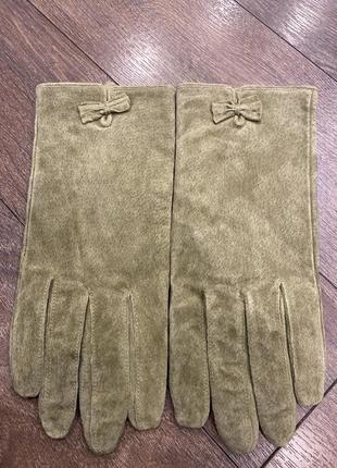 Кожаные перчатки1 фото