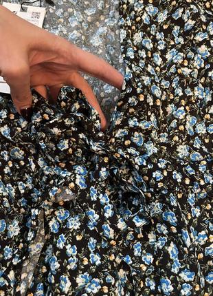 Zara стильное платье в цветочный принт из свежих коллекций новенькое с биркой5 фото