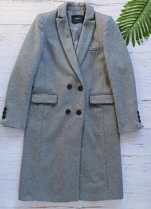 Классическое миди пальто stradivarius p. s