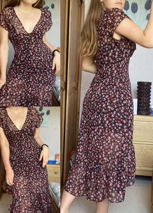 Распродажа платье stradivarius миди asos с цветочным принтом9 фото