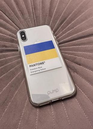 Чохол для iphone прозорий 💙💛