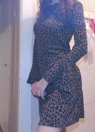Платье леопардовое lc waikiki размер s, подойдет на м3 фото