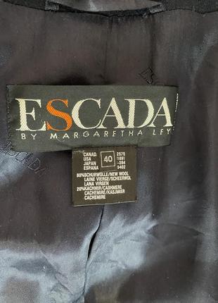 Escada by margaretha ley пиджак женский шерсть+кашемир р l оригинал8 фото