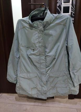 Женская легкая куртка  line collection, ветровка цвета пудровой мяты  58-623 фото