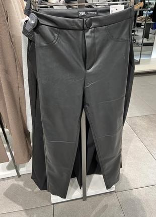 Кожаные леггинсы zara5 фото