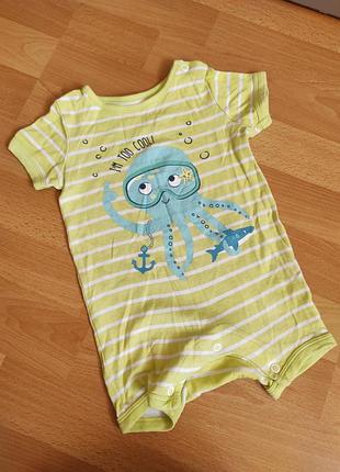 Комбез ромпер пісочник чоловічок baby club