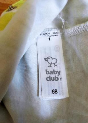Комбез ромпер песочник человечек baby club 100% cotton германия7 фото