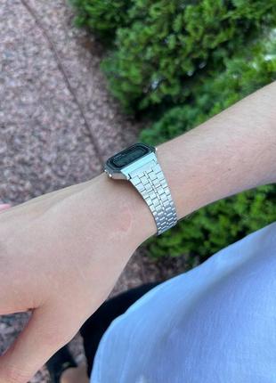 Casio a159w часы наручные электронные montana retro серебристые, чёрные. касио винтаж ретр...