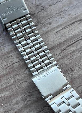 Casio a159w годинник електронний наручний montana retro срібний, чорний. часи касио винтаж ретро купити недорого8 фото