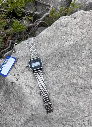 Casio a159w годинник електронний наручний montana retro срібний, чорний. часи касио винтаж ретро купити недорого5 фото