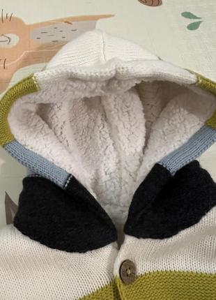 Вʼязаний светр nutmeg baby на ґудзиках  розмір 74  80 але більшомірить6 фото