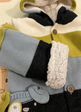 Вʼязаний светр nutmeg baby на ґудзиках  розмір 74  80 але більшомірить4 фото