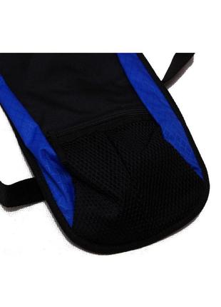 Невеликий велосипедний рюкзак, велорюкзак 2l olpran чорний із синім3 фото