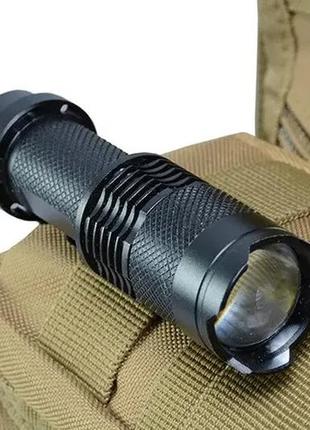 Тактическая сумка через плечо черная