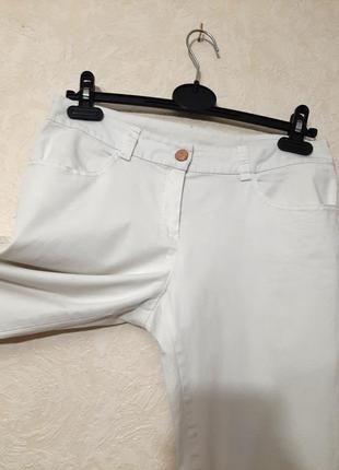 Ovs брендові джинси білі звужені літні штани довгі/укорочені/бриджі стрейч-котон жіночі3 фото