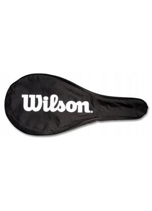 Сумка-чохол для тенісної ракетки wilson чорний1 фото