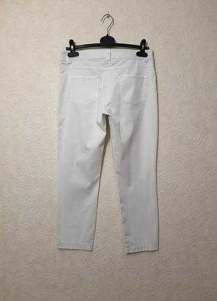 Ovs брендові джинси білі звужені літні штани довгі/укорочені/бриджі стрейч-котон жіночі6 фото