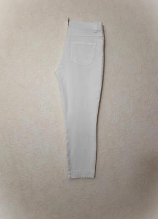 Ovs брендові джинси білі звужені літні штани довгі/укорочені/бриджі стрейч-котон жіночі8 фото