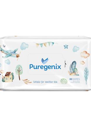 Вологі серветки для дітей puregenix 80 шт