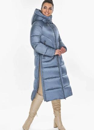 Куртка пуховик воздуховик женская длинная маренговая для зимы braggart  angel's fluff6 фото