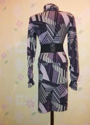 Тёплое платье-гольф миди2 фото