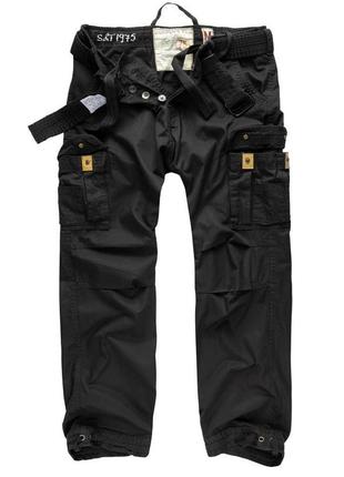 Брюки surplus premium vintage trousers schwarz gewas