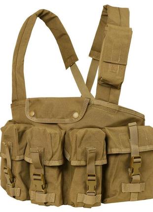 Розвантажувальна система seven pocket chest rig condor coyote brown cr-498