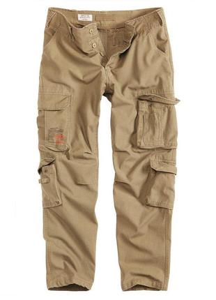 Брюки surplus airborne slimmy trousers beige gewas