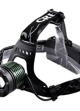 Налобный фонарь bailong bl-2188b-t6 50000w smart