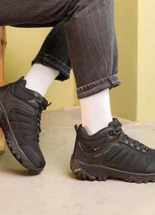 Кросівки водонепроникне хутро 586824 чорні 41 42 43 44 45 46