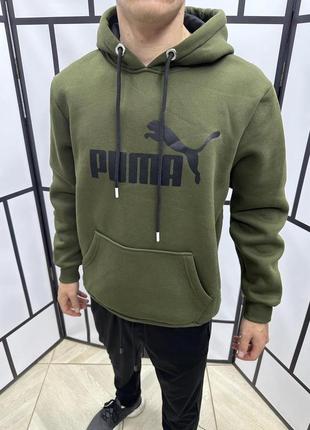 Худи puma флис оверсайз