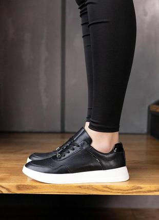 Жіночі шкіряні кеди ditas 583945 чорні