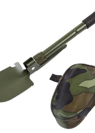 Зеленая лопата 5в1 с чехлом - незаменимый туристический инструмент со множеством ammunation7 фото