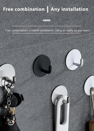 Крючок самоклеящийся настенный, крючок из нержавеющей стали, комплект 5 шт