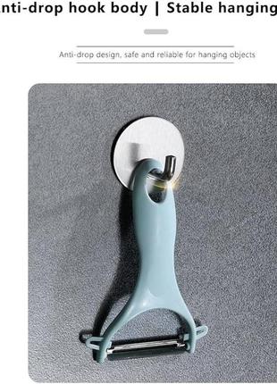 Крючок самоклеящийся настенный, крючок из нержавеющей стали, комплект 5 шт