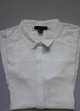 Шикарная блуза с кружевными рукавами и оборкой внизу большого размера atmosphere8 фото