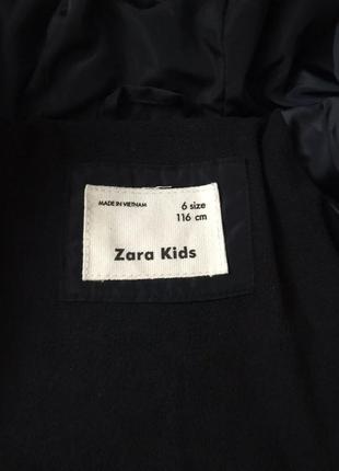 Куртка зимняя zara новая 116р. синяя3 фото