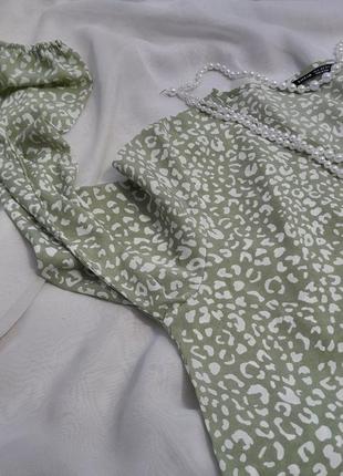 Легкая рубашка в горошек. блузка. пастельная рубашка. шифоновая рубашка. блузка в горошек. широкие рукав2 фото