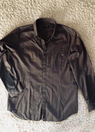 Рубашка, рубашка- куртка,  diesel black gold оригинал бренд размер l,xl1 фото